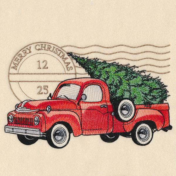 Retro Christmas Truck