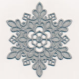 Crystal Snowflake Gift Topper (Lace)