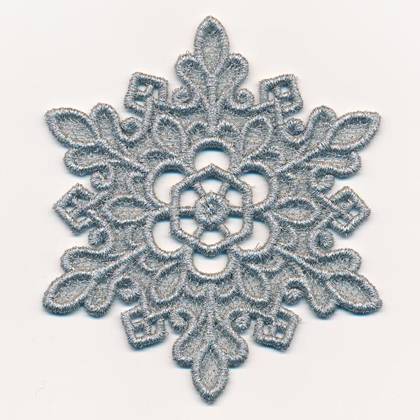 Crystal Snowflake Gift Topper (Lace)