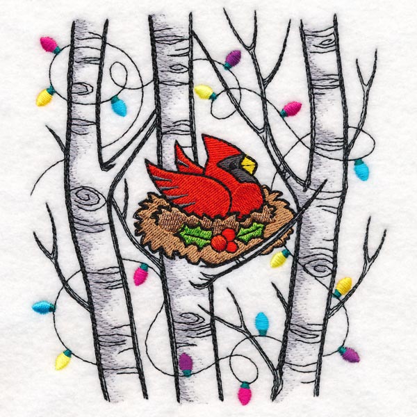 Festive Yuletide Cardinal