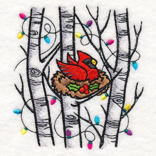 Festive Yuletide Cardinal