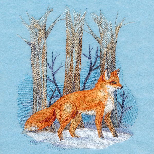 Winter Fox in Watercolor