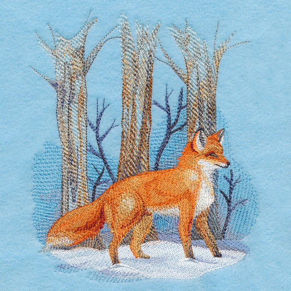 Winter Fox in Watercolor