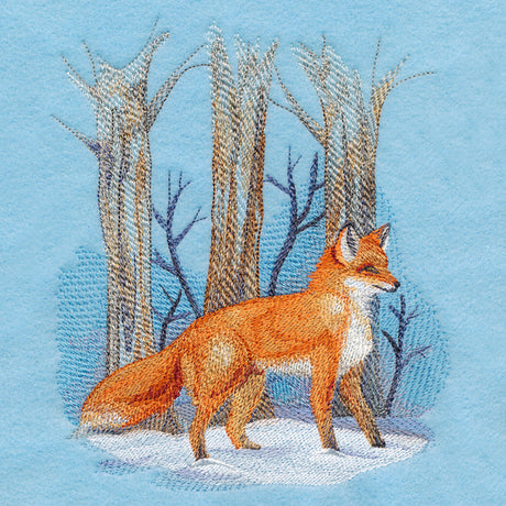 Winter Fox in Watercolor
