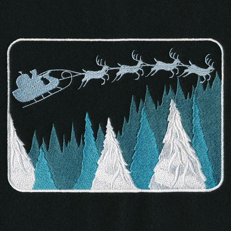 After Dark Silhouette - Santa's Sleigh