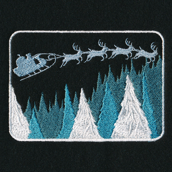 After Dark Silhouette - Santa's Sleigh