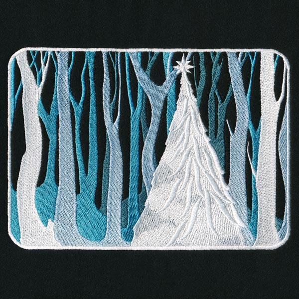 After Dark Silhouette - Christmas Tree