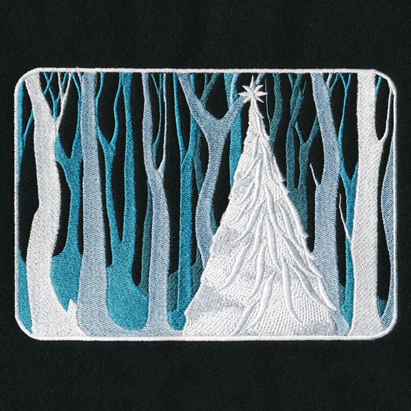 After Dark Silhouette - Christmas Tree