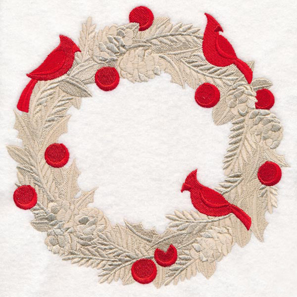 Baroque Cardinal Wreath