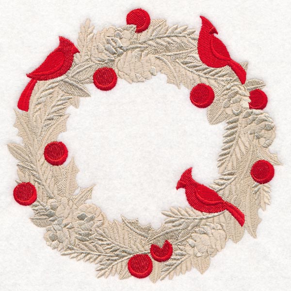 Baroque Cardinal Wreath