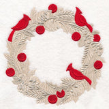 Baroque Cardinal Wreath