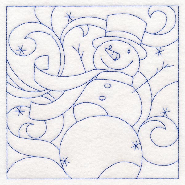Winter Quilting - Snowman (Double Run)