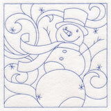 Winter Quilting - Snowman (Double Run)
