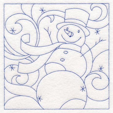 Winter Quilting - Snowman (Double Run)