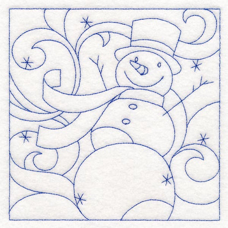 Winter Quilting - Snowman (Double Run)