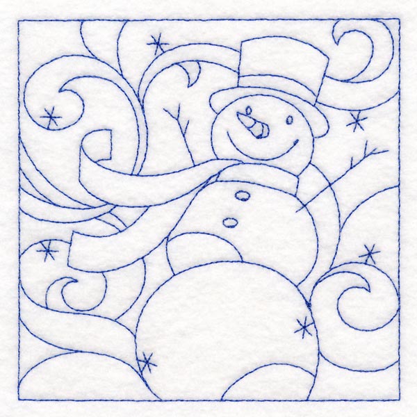 Winter Quilting - Snowman (Double Run)