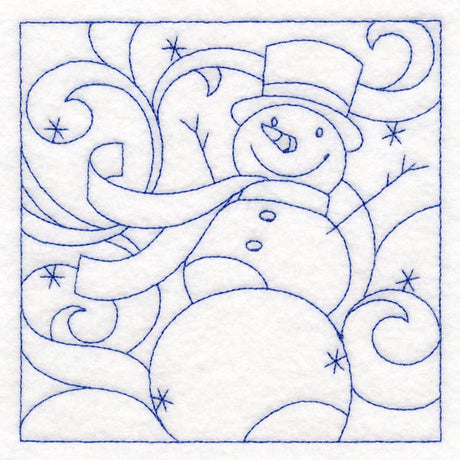 Winter Quilting - Snowman (Double Run)