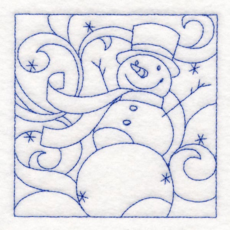 Winter Quilting - Snowman (Double Run)