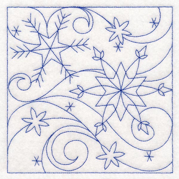 Winter Quilting - Snowflake (Double Run)
