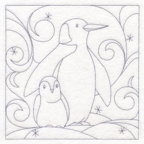 Winter Quilting - Penguin (Double Run)