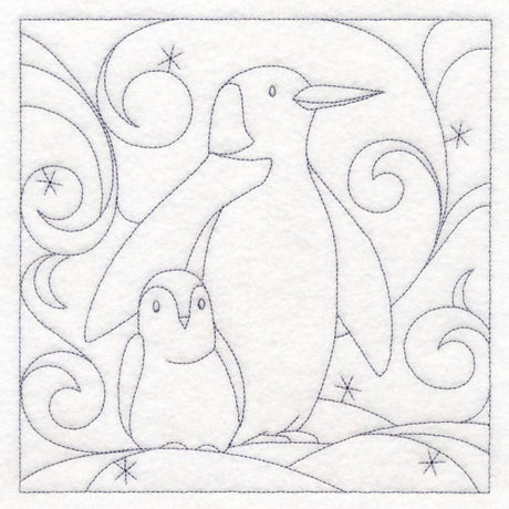 Winter Quilting - Penguin (Double Run)