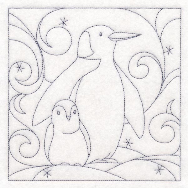 Winter Quilting - Penguin (Double Run)