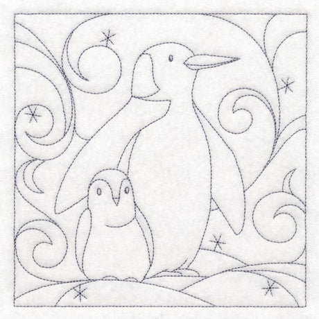 Winter Quilting - Penguin (Double Run)