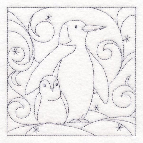 Winter Quilting - Penguin (Double Run)