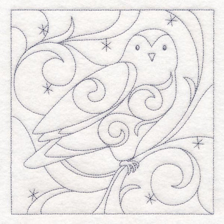 Winter Quilting - Snowy Owl (Double Run)