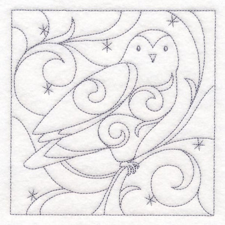 Winter Quilting - Snowy Owl (Double Run)