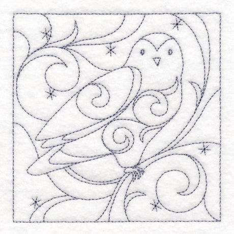 Winter Quilting - Snowy Owl (Double Run)