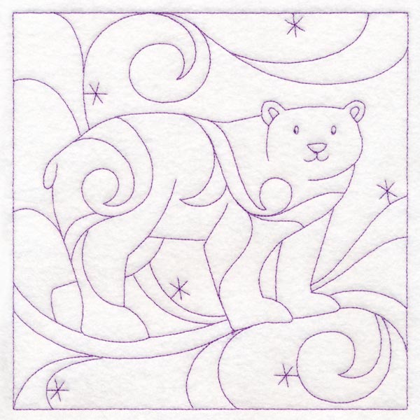 Winter Quilting - Polar Bear (Double Run)