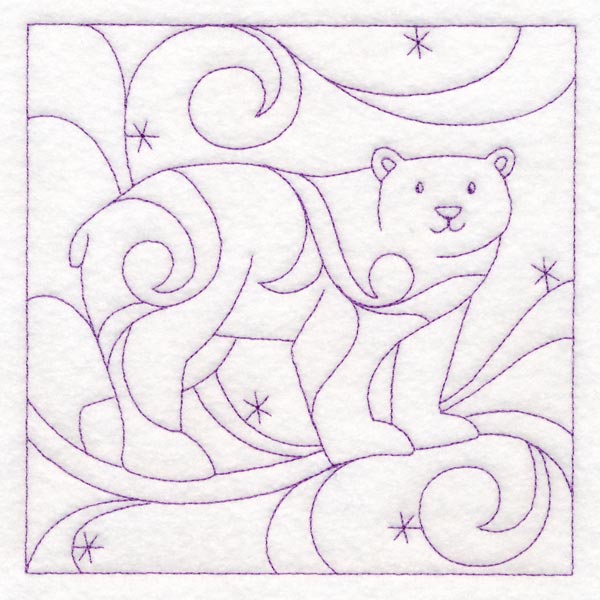 Winter Quilting - Polar Bear (Double Run)