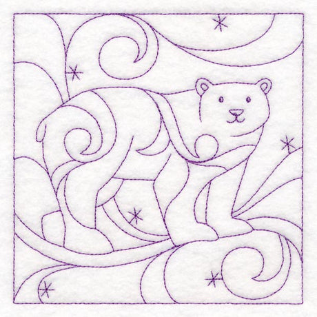 Winter Quilting - Polar Bear (Double Run)