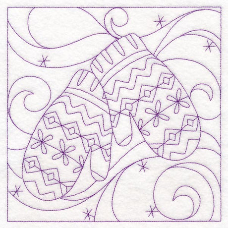 Winter Quilting - Mitten (Double Run)