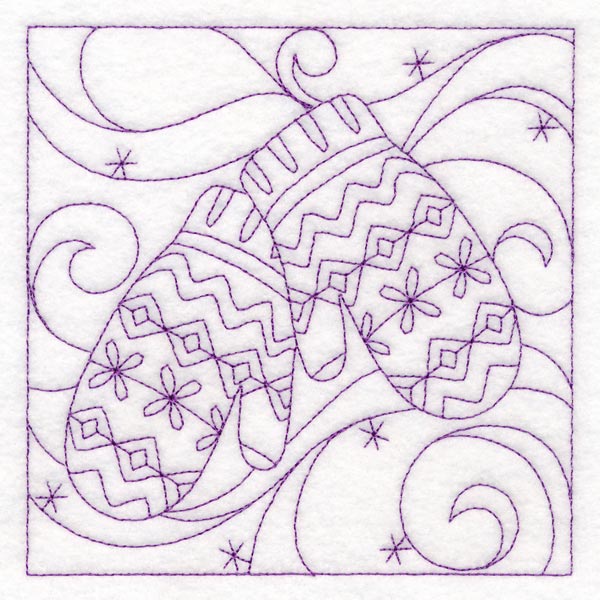 Winter Quilting - Mitten (Double Run)