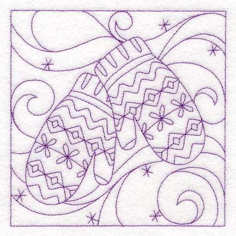 Winter Quilting - Mitten (Double Run)