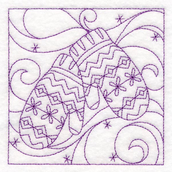 Winter Quilting - Mitten (Double Run)