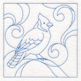 Winter Birds Quilting - Blue Jay (Double Run)