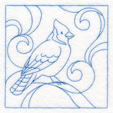 Winter Birds Quilting - Blue Jay (Double Run)