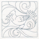 Winter Birds Quilting - Cardinal (Double Run)