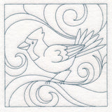 Winter Birds Quilting - Cardinal (Double Run)