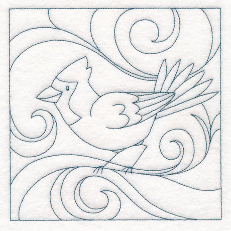 Winter Birds Quilting - Cardinal (Double Run)
