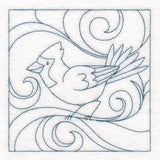 Winter Birds Quilting - Cardinal (Double Run)