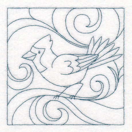 Winter Birds Quilting - Cardinal (Double Run)