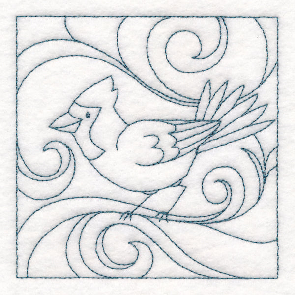 Winter Birds Quilting - Cardinal (Double Run)