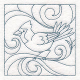 Winter Birds Quilting - Cardinal (Double Run)