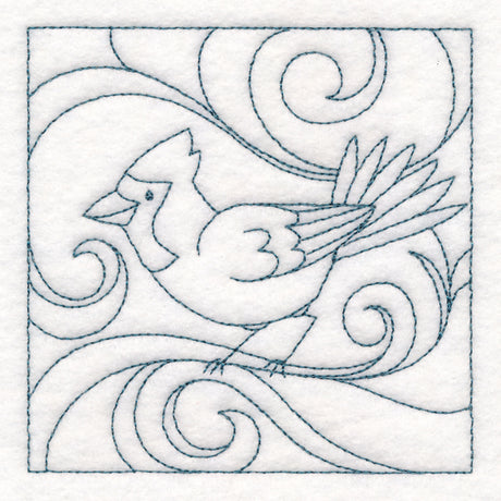 Winter Birds Quilting - Cardinal (Double Run)