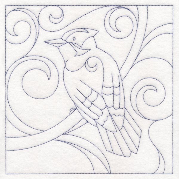 Winter Birds Quilting - Downy Woodpecker (Double Run)