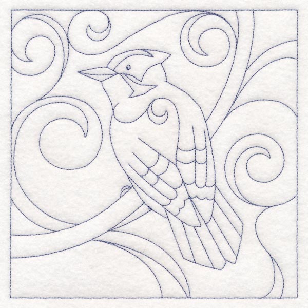 Winter Birds Quilting - Downy Woodpecker (Double Run)